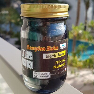 Тайский черный бальзам Скорпион Strong Natural 100 гр.
