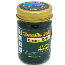 Тайский зеленый крокодиловый бальзам Strong natural 100 гр