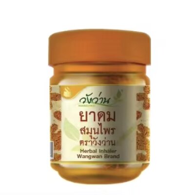 Тайский травяной ингалятор в баночке Herbal Inhaler Wangwan Brand, 30 гр.