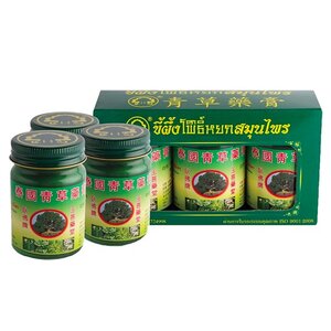 Набор зеленого бальзама Thai Herbal Wax Balm