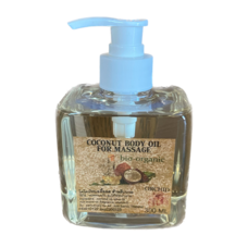 Натуральное кокосовое массажное масло с ароматом орхидеи Coconut Bodi Oil Orchid, 300 мл.