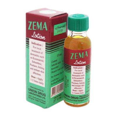 Тайский противогрибковый лосьон Zema от псориаза и других проблем кожи, 15 мл.